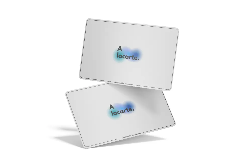 Gamme complète NFC Alacarte - plaquette, sticker et carte NFC